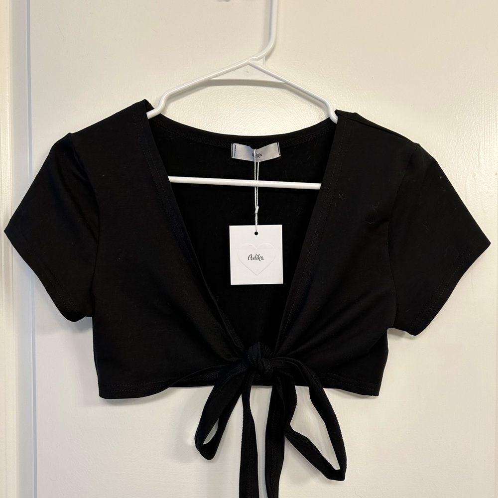 Adika Front Tie Crop Top